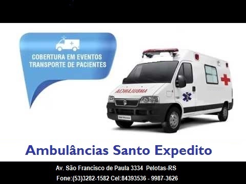 AMBULÂNCIAS SANTO EXPEDITO - Ambulâncias para Remoções - Pelotas, RS