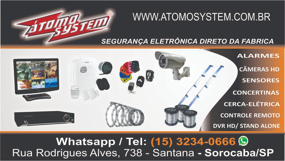 ATOMO SYSTEM SEGURANÇA ELETRÔNICA - Sensores - Sorocaba, SP