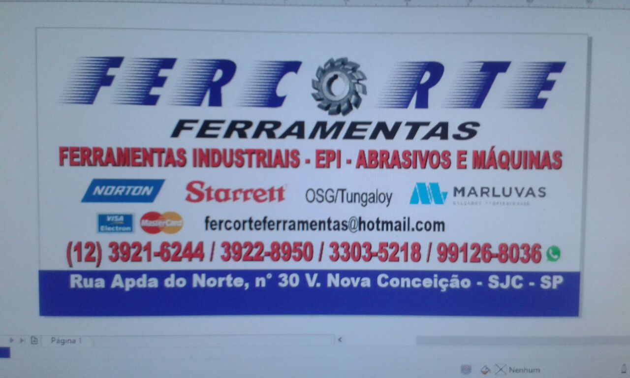 FERCORTE FERRAMENTAS - Ferramentarias - São José dos Campos, SP