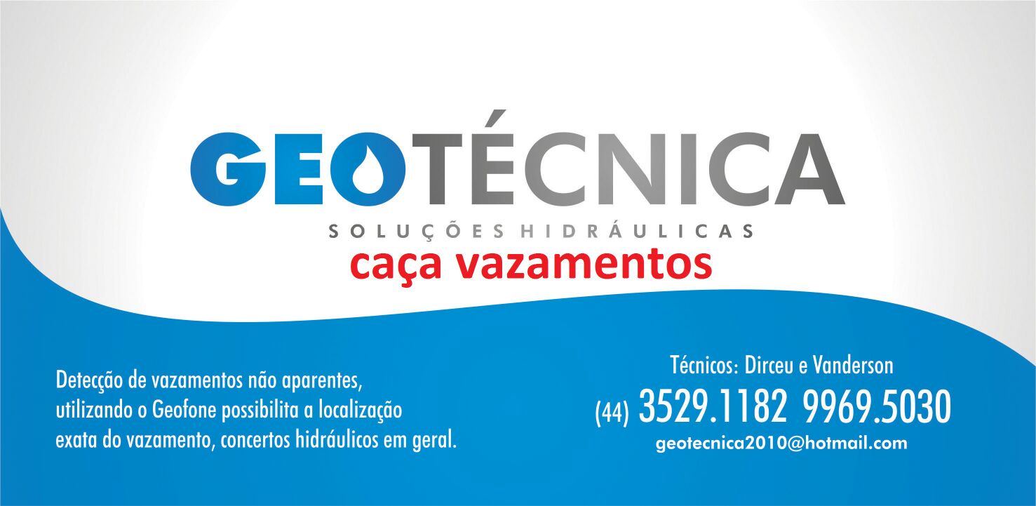 GEOTÉCNICA soluções hidráulica - Encanadores - Campo Mourão, PR GEOTÉCNICA soluções hidráulica - Encanadores - Campo Mourão, PR