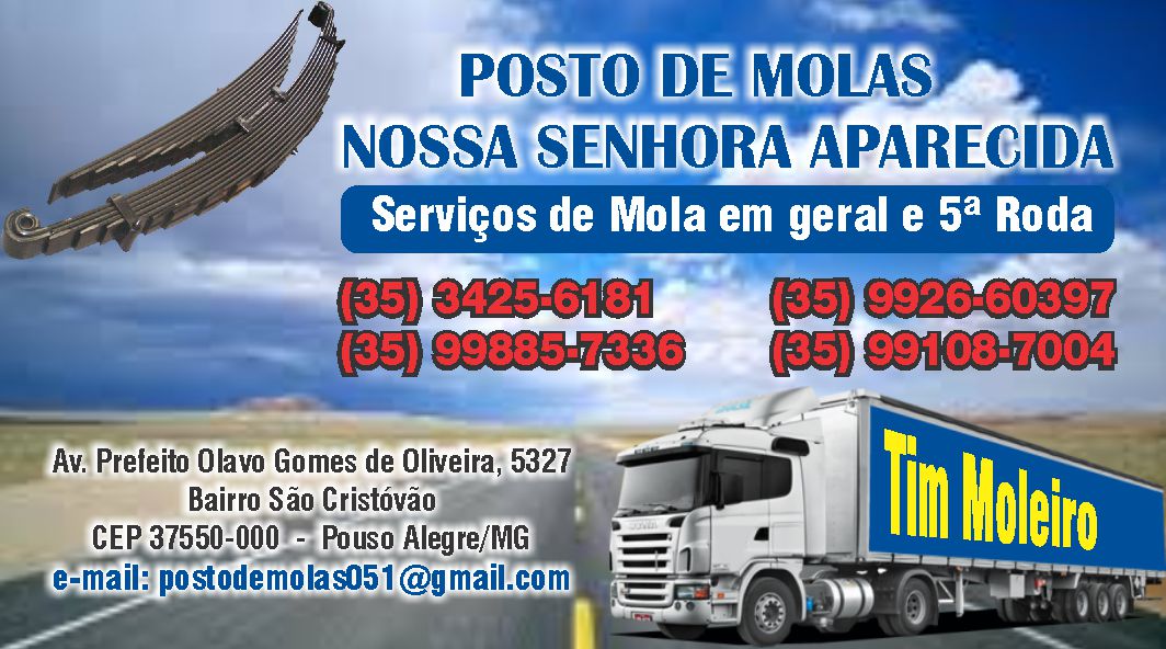 POSTO DE MOLAS NOSSA SENHORA APARECIDA - Caminhões - Conserto - Pouso Alegre, MG