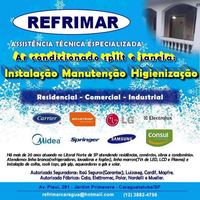 REFRIMAR REFRIGERAÇÃO - Eletrodomésticos - Conserto - Caraguatatuba, SP