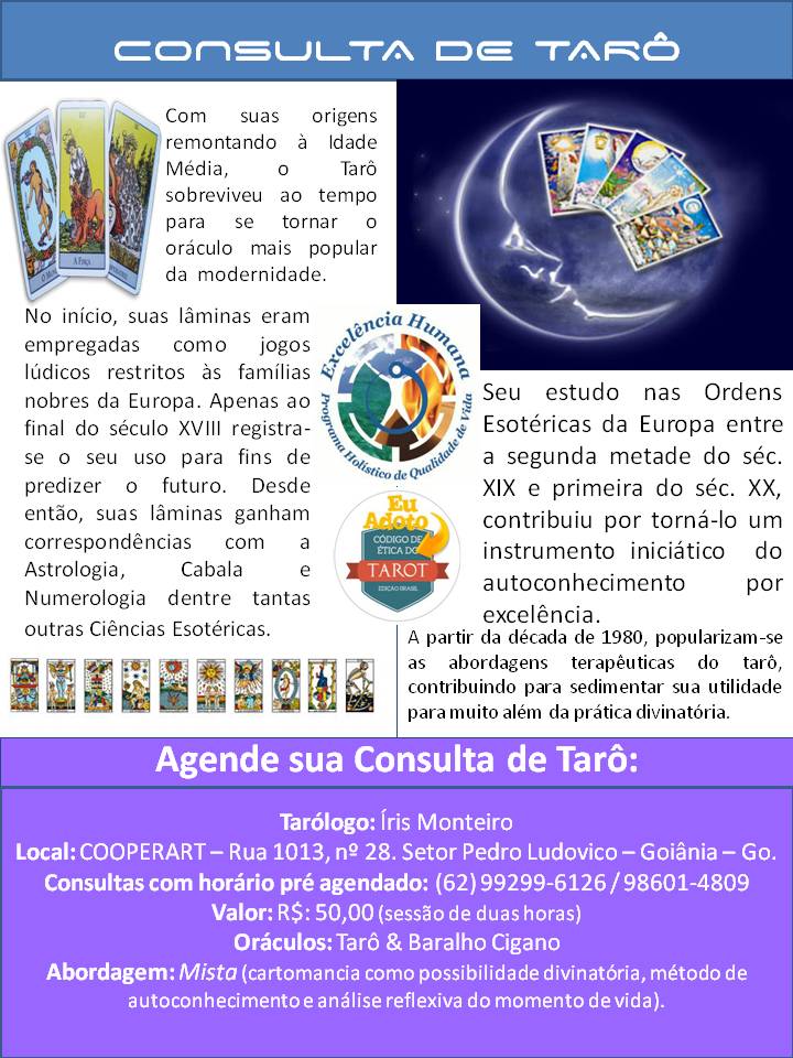 TARÓLOGO ÍRIS MONTEIRO - Esoterismo - Goiânia, GO
